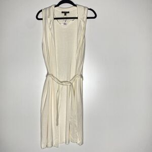 New Banana Republic Tie Belt Dusted Sleeveless Cardigan Women's Size Small